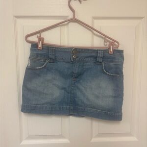 American Eagle Outfitters Light Blue Denim Mini Skirt